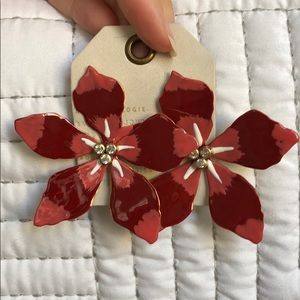 Brand new Anthropologie Flower earrings